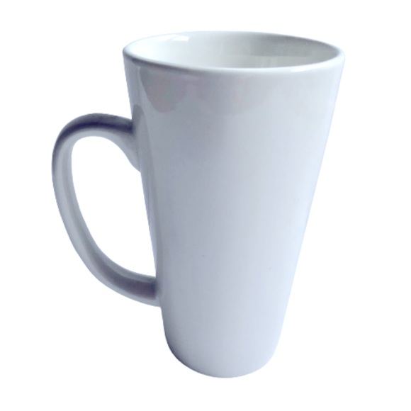 NEW Latte Mug Deer Plaid Reindeer Coffee Ceramic 6” Tall NWOT - Picture 2 of 14